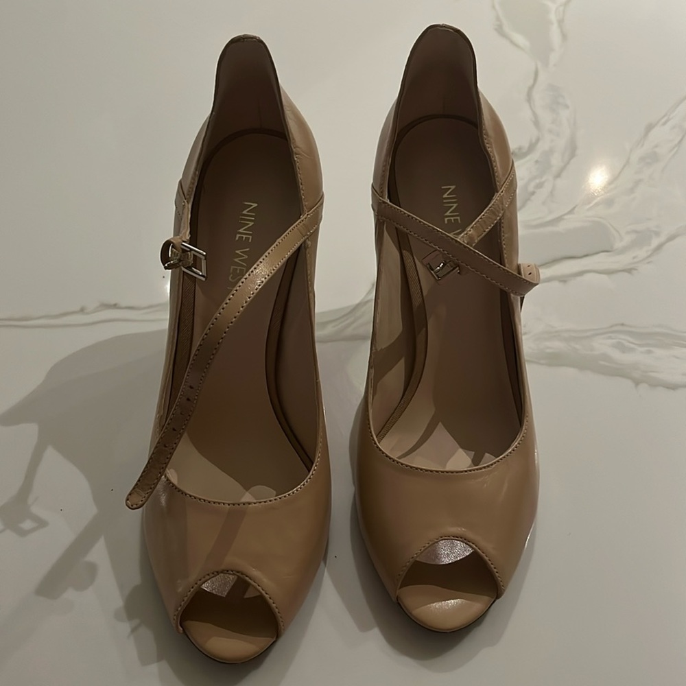 Nine West open toe heels